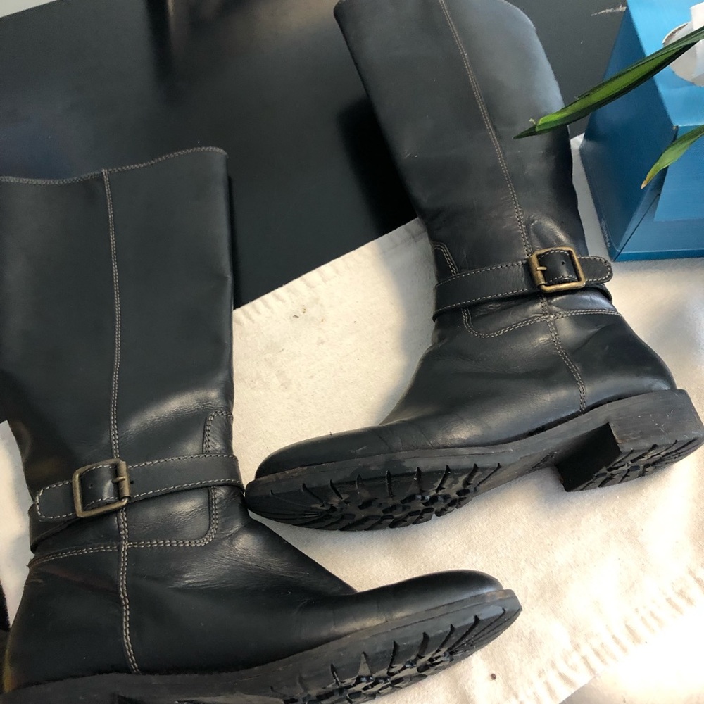J. Crew tall black boots size 8